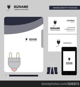 Plough Business Logo, File Cover Visiting Card and Mobile App Design. Vector Illustration