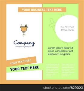 Plough Company Brochure Template. Vector Busienss Template