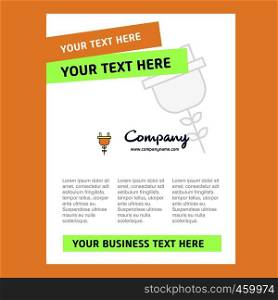 Plough Title Page Design for Company profile ,annual report, presentations, leaflet, Brochure Vector Background