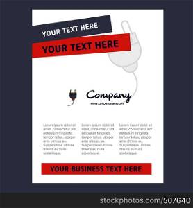 Plough Title Page Design for Company profile ,annual report, presentations, leaflet, Brochure Vector Background