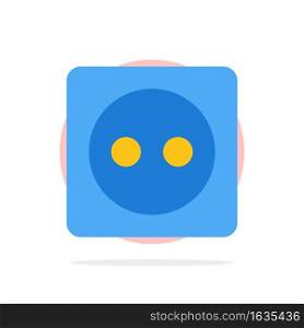 Plug Board, Eco, Energy, Power Abstract Circle Background Flat color Icon