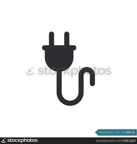 Plug Cable Icon Vector Template