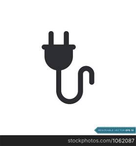Plug Cable Icon Vector Template