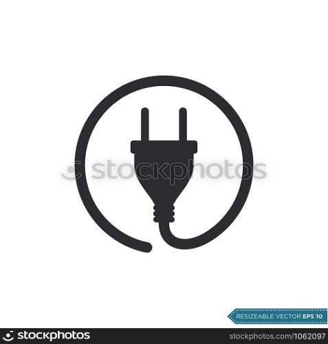 Plug Cable Icon Vector Template