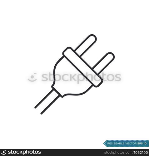 Plug Cable Icon Vector Template