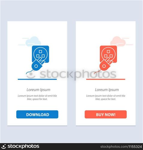 Plug, Electric, Electric, Cord, Charge Blue and Red Download and Buy Now web Widget Card Template