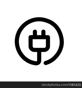 Plug electric icon