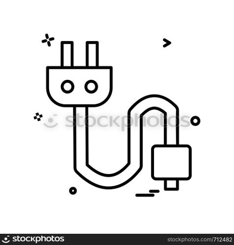 Plug icon design vector