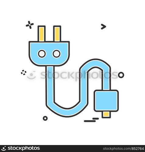 Plug icon design vector