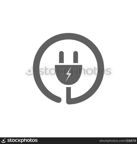 Plug icon on a white background