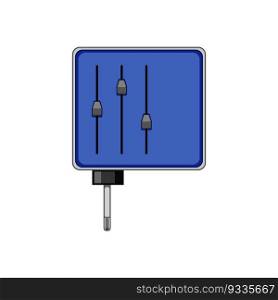 plug power adapter cartoon. electric electricity, energy electrical plug power adapter sign. isolated symbol vector illustration. plug power adapter cartoon vector illustration