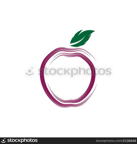 Plum logo vector icon design template