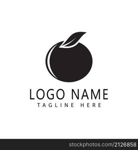 Plum logo vector icon design template