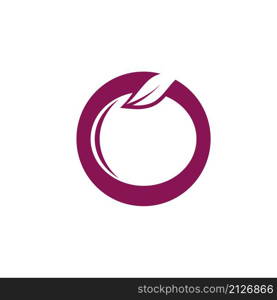 Plum logo vector icon design template