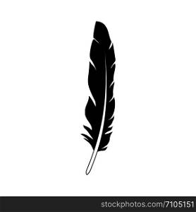 Plumage feather icon. Simple illustration of plumage feather vector icon for web design isolated on white background. Plumage feather icon, simple style