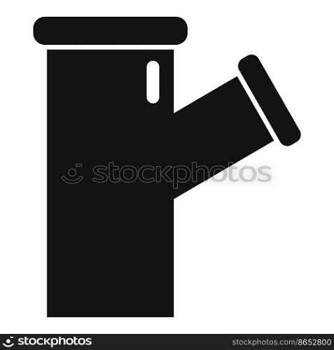 Plumber pipe icon simple vector. Water service. Faucet sink. Plumber pipe icon simple vector. Water service