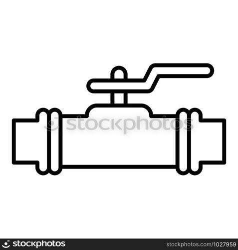 Plumber water tap icon. Outline plumber water tap vector icon for web design isolated on white background. Plumber water tap icon, outline style