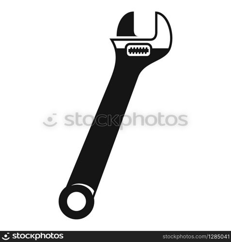 Plumber wrench icon. Simple illustration of plumber wrench vector icon for web design isolated on white background. Plumber wrench icon, simple style