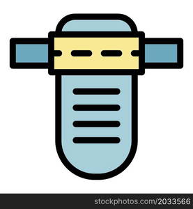 Plumbing icon. Outline plumbing vector icon color flat isolated. Plumbing icon color outline vector