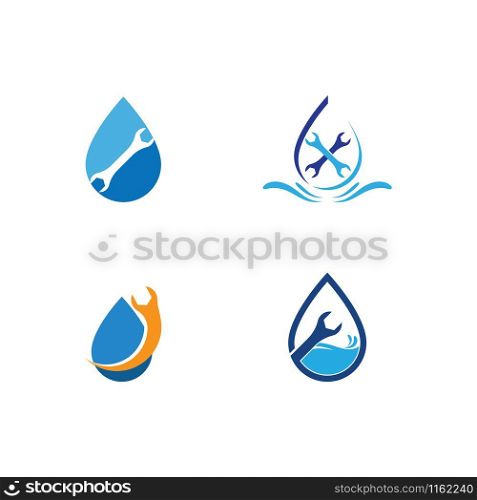 Plumbing ilustration logo vector template