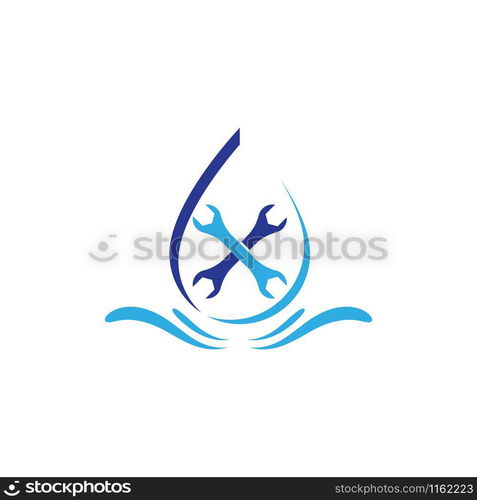 Plumbing logo ilustration vector template