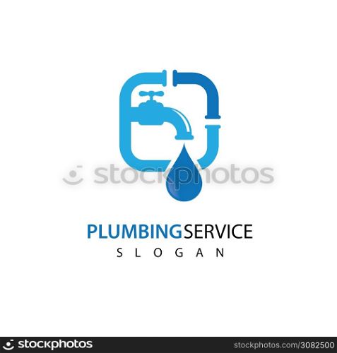 Plumbing logo images illustration design