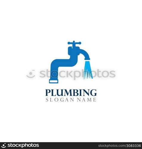 Plumbing Logo Template Design Concept, Creative Symbol, Icon