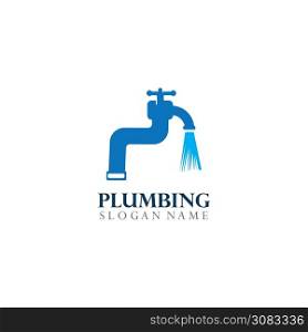 Plumbing Logo Template Design Concept, Creative Symbol, Icon