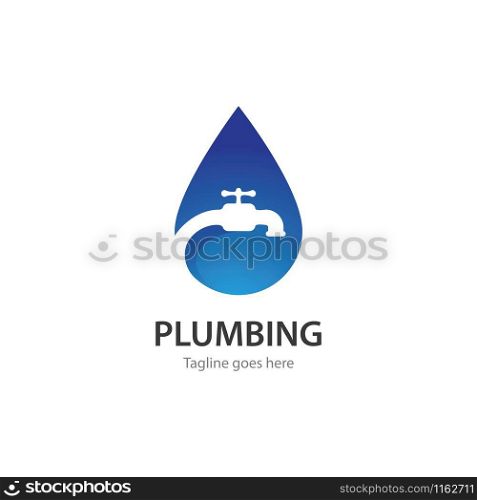 Plumbing logo vector design business template