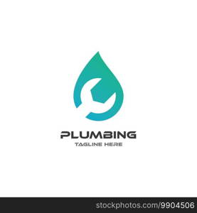 Plumbing logo vector design business template