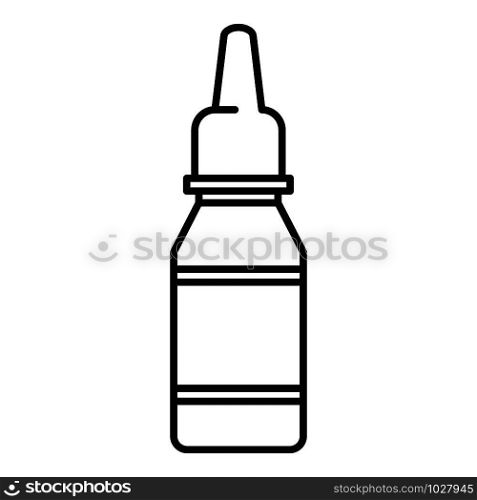 Plumbing oil bottle icon. Outline plumbing oil bottle vector icon for web design isolated on white background. Plumbing oil bottle icon, outline style