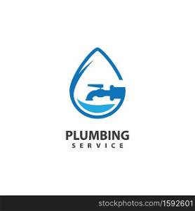 Plumbing service logo images illustration design
