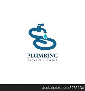 Plumbing service Logo Template Design Concept, Creative Symbol, Icon