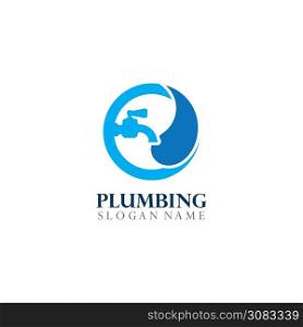 Plumbing service Logo Template Design Concept, Creative Symbol, Icon