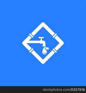 Plumbing service logo vector template illustration