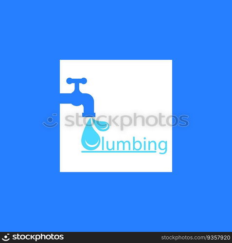 Plumbing service logo vector template illustration