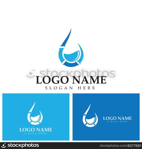 plumbing water logo icon vector template