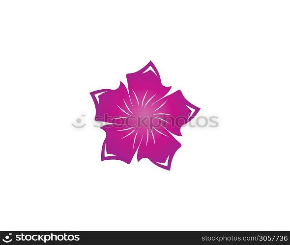 Plumeria flower beauty logo vector illustration