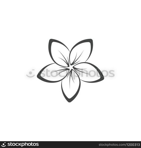 Plumeria Logo Template vector symbol nature