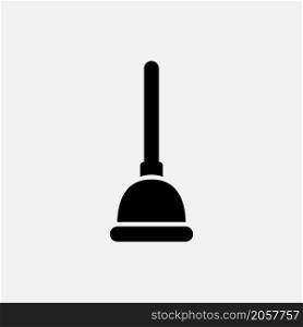 plunger icon vector solid style