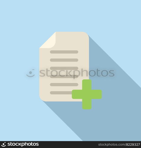 Plus data icon flat vector. Web interface. Business app. Plus data icon flat vector. Web interface