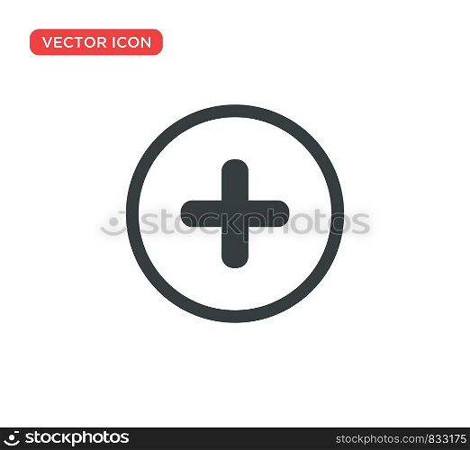 Plus Icon Vector Illustration Design