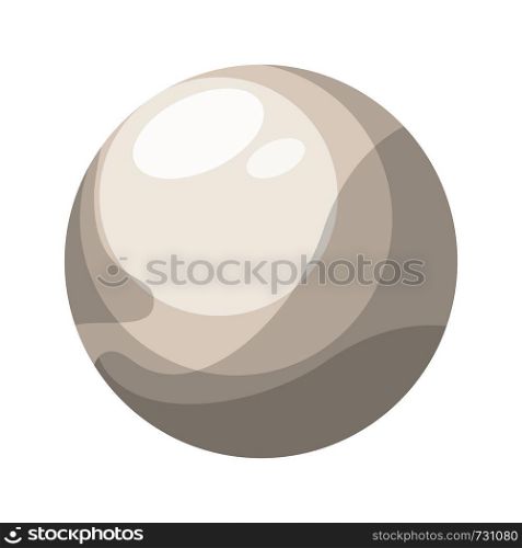 Pluto vector illustration on white background