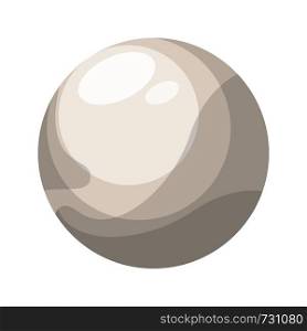 Pluto vector illustration on white background
