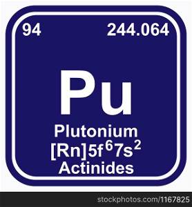 Plutonium Periodic Table of the Elements Vector illustration eps 10.. Plutonium Periodic Table of the Elements Vector illustration eps 10