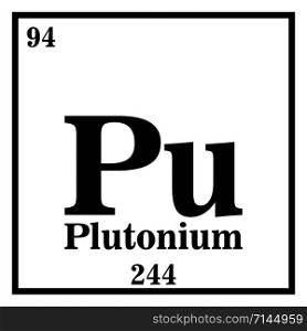 Plutonium Periodic Table of the Elements Vector illustration eps 10.. Plutonium Periodic Table of the Elements Vector illustration eps 10