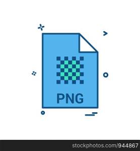 png file file extension file format icon vector design