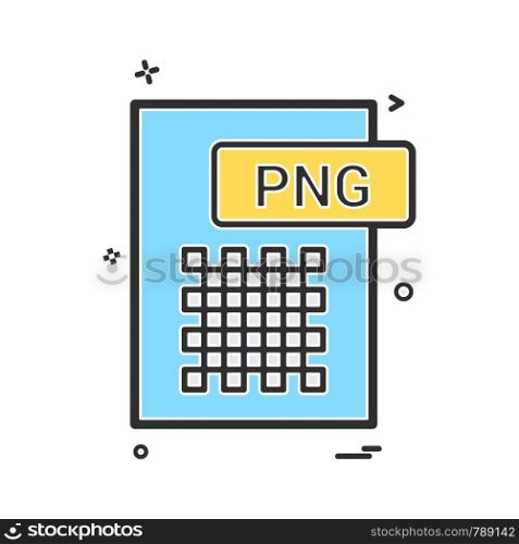 png file format icon vector design