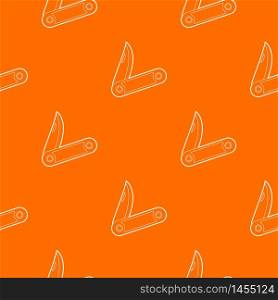 Pocket knife pattern vector orange for any web design best. Pocket knife pattern vector orange