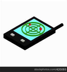 Pocket radar isometric 3d icon on a white background. Pocket radar isometric 3d icon